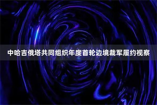 中哈吉俄塔共同组织年度首轮边境裁军履约视察